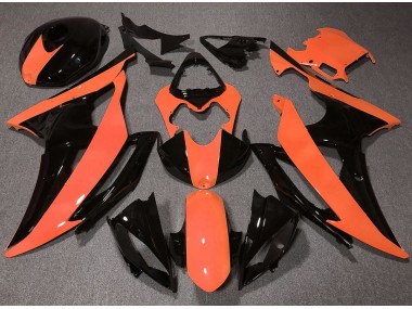 Best 08-16 High Viz Orange Yamaha R6 Motorcycle Fairings