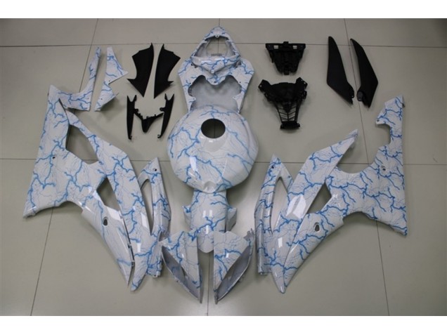 08-16 Light Blue Lighting Yamaha R6 Motorcycle Fairings