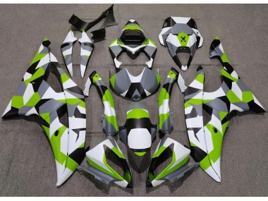 Best 08-16 Light Green Camo Plain Yamaha R6 Motorcycle Fairings