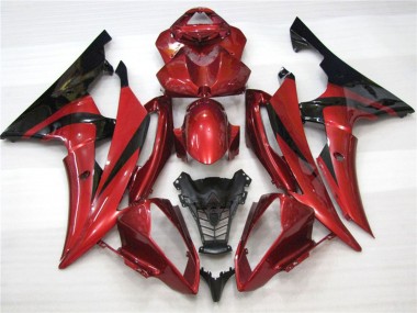 Best 08-16 Maroon Black Yamaha R6 Motorcycle Fairings