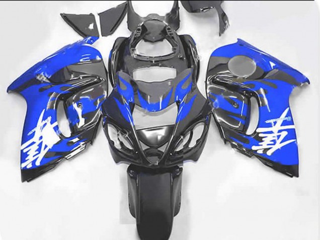 08-20 Blue and Grey Suzuki GSXR 1300 Hayabusa Motorcycle Fairings