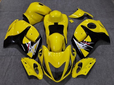 Best 08-20 Gloss Yellow with Black Style Suzuki GSXR 1300 Hayabusa Motorcycle Fairings