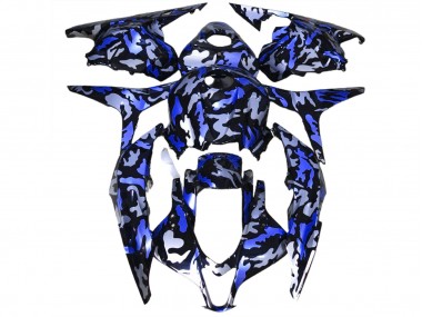 Best 09-12 Dark Blue Snow Camo Honda CBR600RR Motorcycle Fairings