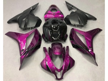 Best 09-12 Deep Pink with Black Honda CBR600RR Motorcycle Fairings