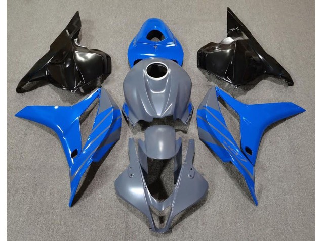 09-12 Double Blue on Grey Honda CBR600RR Motorcycle Fairings