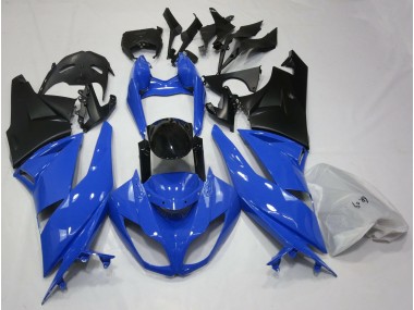 Best 09-12 Gloss Blue & Black Kawasaki ZX6R Motorcycle Fairings