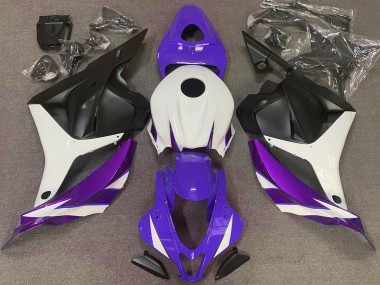 Best 09-12 Gloss Purple White and Violet Honda CBR600RR Motorcycle Fairings