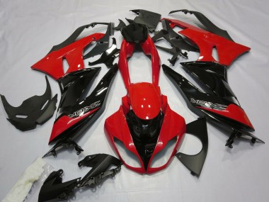 Best 09-12 Gloss Red and Black Kawasaki ZX6R Motorcycle Fairings