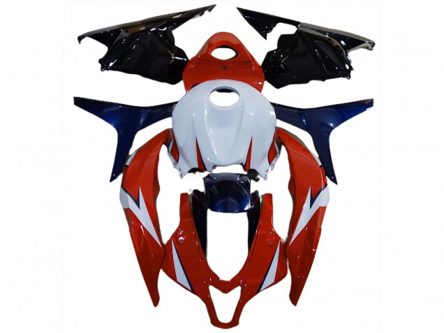 09-12 Gloss Red and Blue Honda CBR600RR Motorcycle Fairings