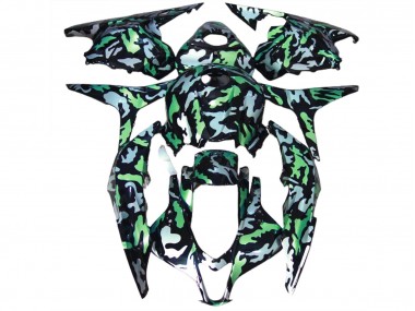 Best 09-12 Green Snow Camo Honda CBR600RR Motorcycle Fairings