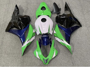 Best 09-12 Green and White Honda CBR600RR Motorcycle Fairings