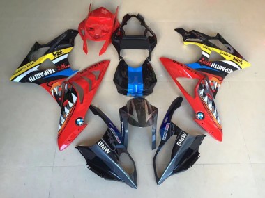 Best 09-14 Alien Blue and White BMW S1000RR Motorcycle Fairings