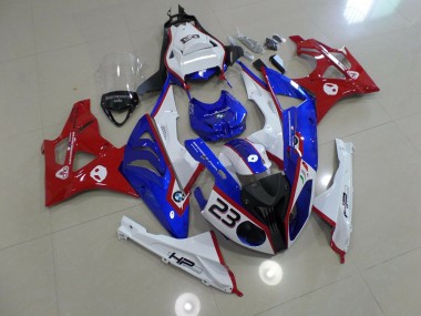 Best 09-14 Alien Blue and White BMW S1000RR Motorcycle Fairings