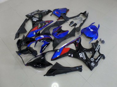 Best 09-14 Alien Blue and White BMW S1000RR Motorcycle Fairings