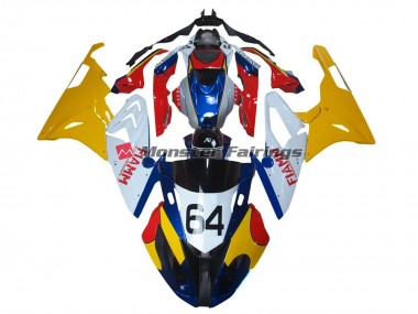 Best 09-14 Alien Blue and White BMW S1000RR Motorcycle Fairings