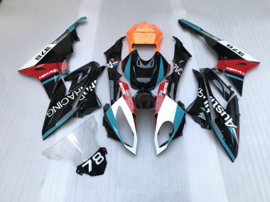 Best 09-14 Alien Blue and White BMW S1000RR Motorcycle Fairings