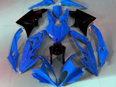 Best 09-14 Alien Blue and White BMW S1000RR Motorcycle Fairings