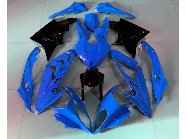 09-14 Alien Blue and White BMW S1000RR Motorcycle Fairings