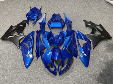 Best 09-14 Alien Blue and White BMW S1000RR Motorcycle Fairings