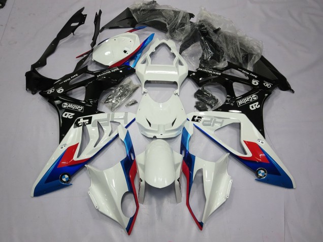 09-14 Alien Blue and White BMW S1000RR Motorcycle Fairings