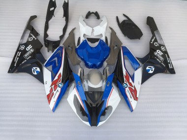 Best 09-14 Alien Blue and White BMW S1000RR Motorcycle Fairings