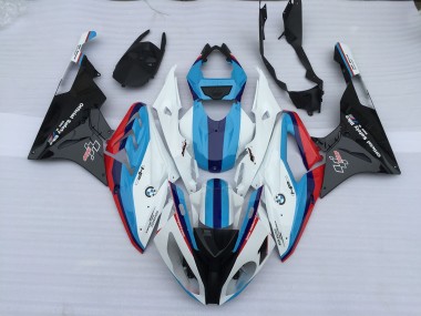 Best 09-14 Alien Blue and White BMW S1000RR Motorcycle Fairings