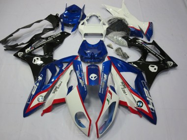 Best 09-14 Alien Blue and White BMW S1000RR Motorcycle Fairings