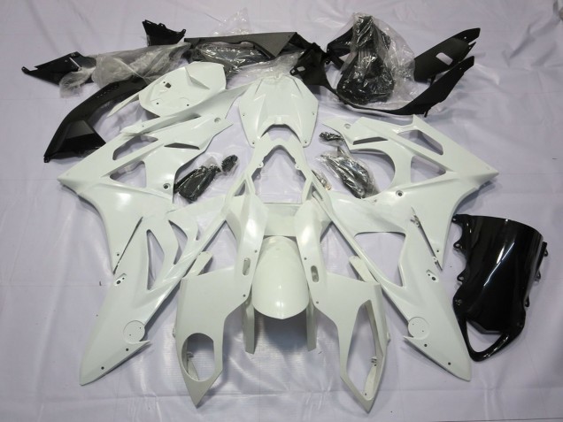 09-14 Alien Blue and White BMW S1000RR Motorcycle Fairings