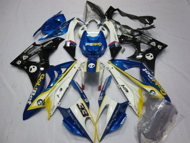 Best 09-14 Alien Blue and White BMW S1000RR Motorcycle Fairings