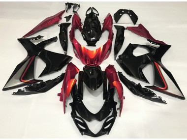 Best 09-16 Burnt Orange and Black Suzuki GSXR 1000 Motorcycle Fairings