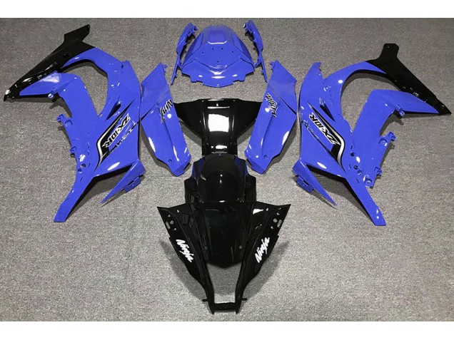 11-15 Gloss Blue & Logos Kawasaki ZX10R Motorcycle Fairings