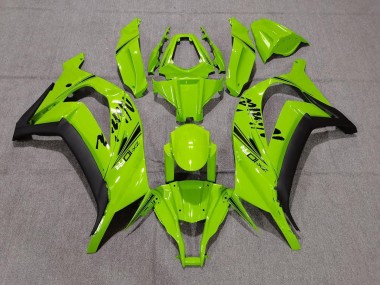 Best 11-15 Gloss Green & Black Kawasaki ZX10R Motorcycle Fairings