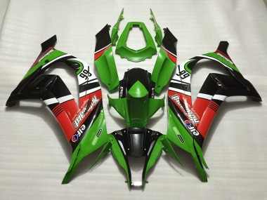 Best 11-15 Green 66 Kawasaki ZX10R Motorcycle Fairings