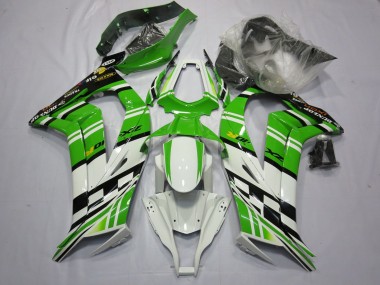 Best 11-15 Green White Black Kawasaki ZX10R Motorcycle Fairings