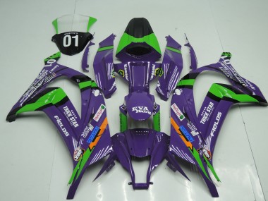 Best 11-15 OEM Style Purple Kawasaki ZX10R Motorcycle Fairings