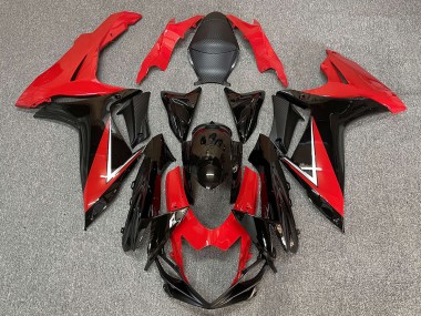 Best 11-24 Deep Red and Gloss Black Suzuki GSXR 600-750 Motorcycle Fairings