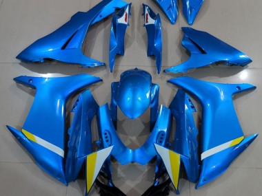 Best 11-24 Full Gloss Light Blue Suzuki GSXR 600-750 Motorcycle Fairings