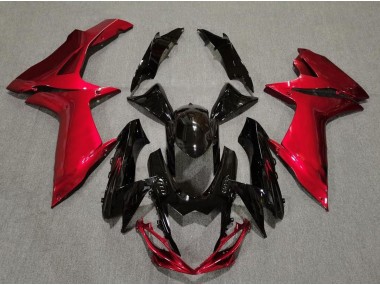 Best 11-24 Gloss Black and Lava Red Suzuki GSXR 600-750 Motorcycle Fairings