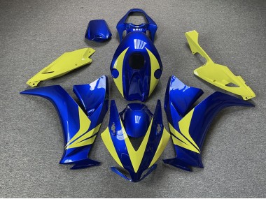 Best 12-16 Gloss Blue and High Vis Yellow Honda CBR1000RR Motorcycle Fairings