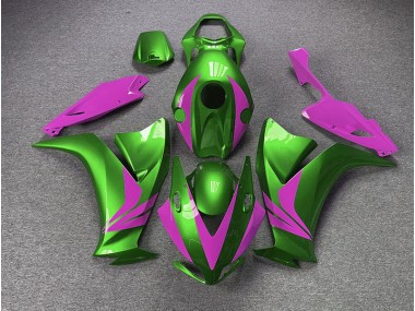 Best 12-16 Gloss Green and Pink Honda CBR1000RR Motorcycle Fairings