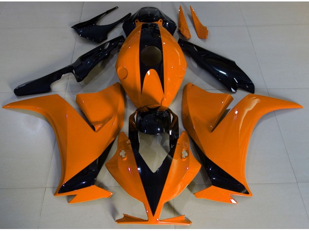 12-16 Gloss Orange and Black Honda CBR1000RR Motorcycle Fairings