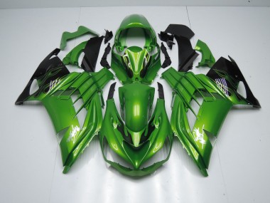 Best 12-21 Green Flame Kawasaki ZX14R Motorcycle Fairings