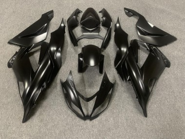 Best 13-18 Matte Black & Protective Coat Kawasaki ZX6R Motorcycle Fairings