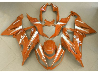 Best 13-18 Orange Ninja Kawasaki ZX6R Motorcycle Fairings