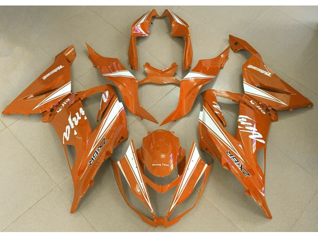 13-18 Orange Ninja Kawasaki ZX6R Motorcycle Fairings