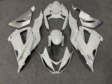 Best 13-18 Pearl White Kawasaki ZX6R Motorcycle Fairings