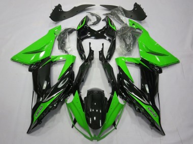 Best 13-18 Plain Gloss Black Green Kawasaki ZX6R Motorcycle Fairings