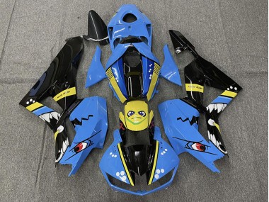 Best 13-23 Blue Shark Honda CBR600RR Motorcycle Fairings