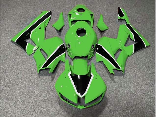 13-23 Gloss Green and Black Honda CBR600RR Motorcycle Fairings