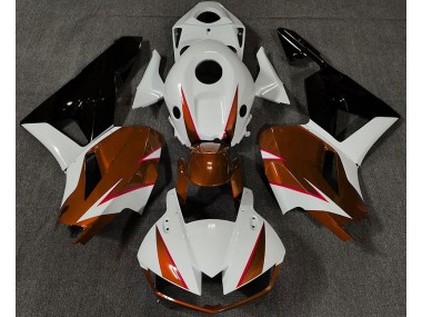 Best 13-23 Gloss Orange White and Red Honda CBR600RR Motorcycle Fairings